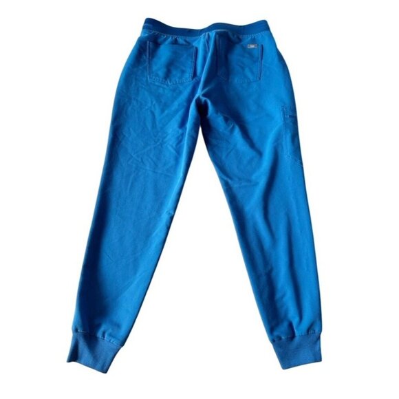 Figs Women's Sz M Zamora Royal Blue Medical Scrub Pants Joggers - Picture 2 of 12